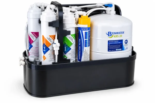 Filtre à eau à osmose inverse en 6 étapes BLEU + Robinet Gratuit