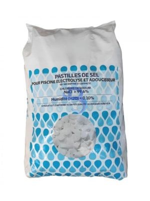 Sel pastille pour adoucisseur d'eau en sac de 25Kg