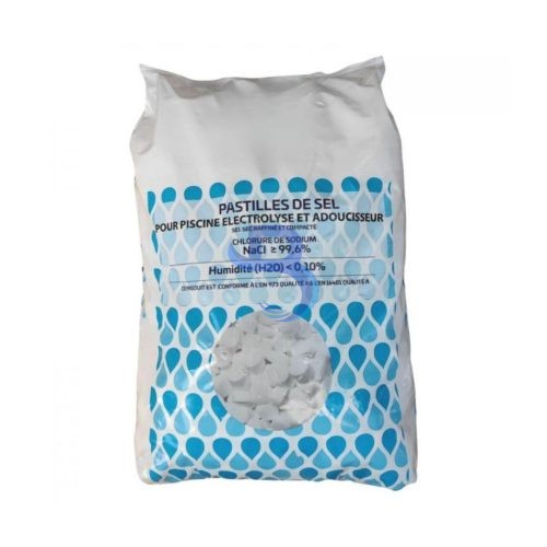 Sel pastille pour adoucisseur d'eau en sac de 25Kg